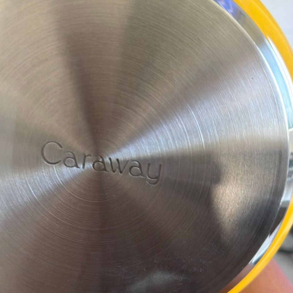 Caraway Whistling Tea Kettle in Marigold - Picture 3 of 5